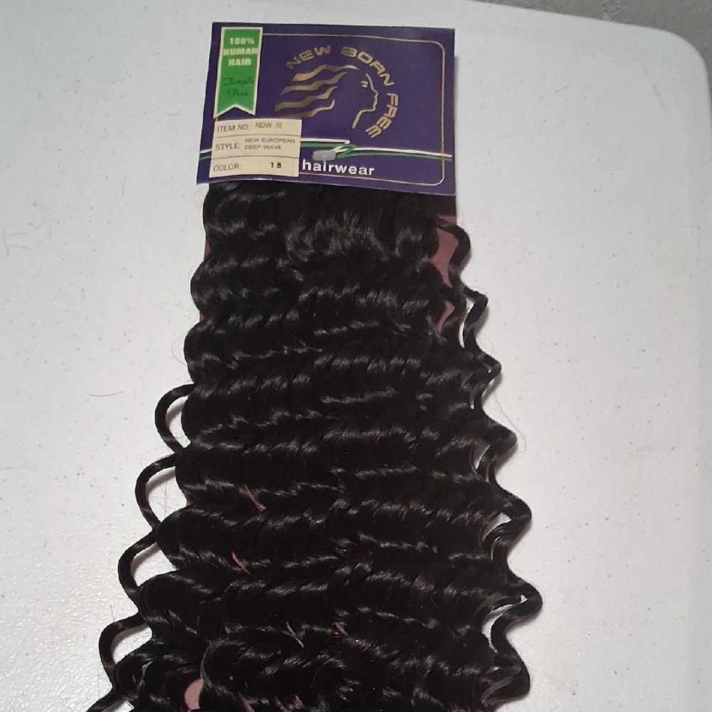 Black Deep Wave Hair Extensions with Natural Flow